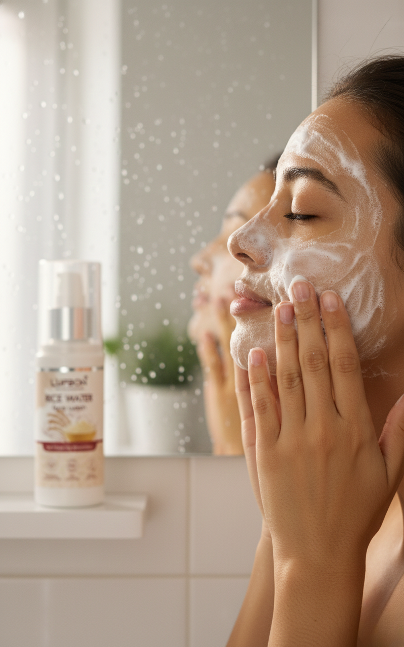 LupBon Pearl Rice Water Face Wash 🌾