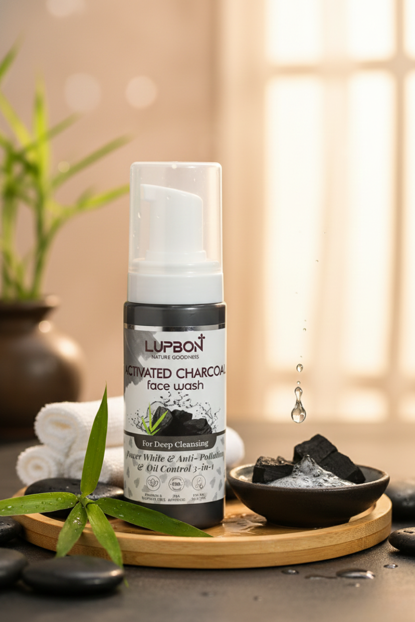 LupBon Charcoal Deep Detox Face Wash